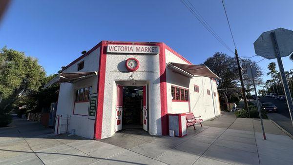 Victoria Market at 1235 Olive St in Santa Barbara - a family-owned grocery store serving the downtown community