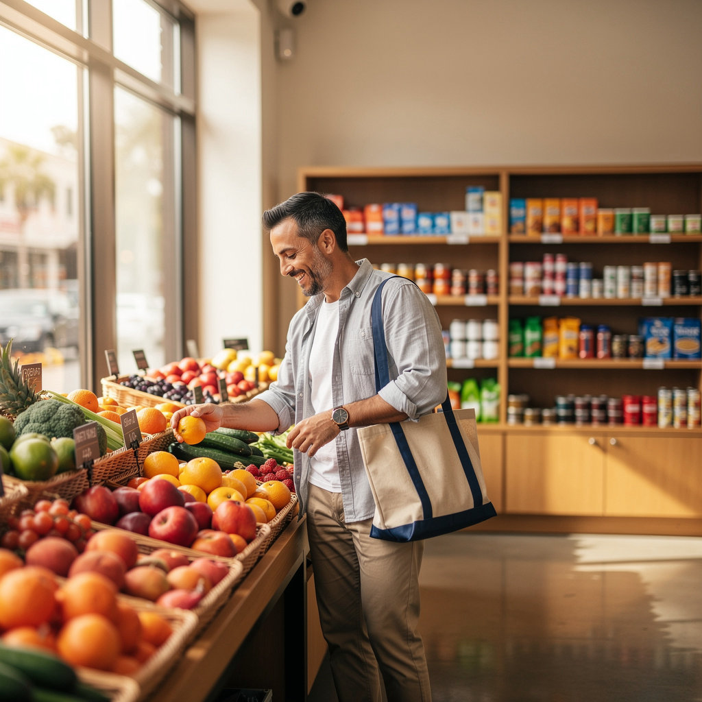 Victoria Market's fresh produce and grocery essentials in downtown Santa Barbara